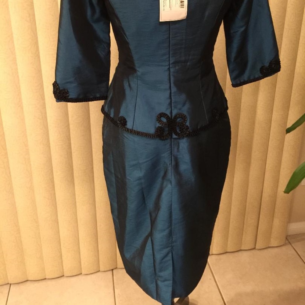 VAL STEFANI NIGHT BLUE MOB/FORMAL DRESS SIZE 8 - Picture 8 of 8